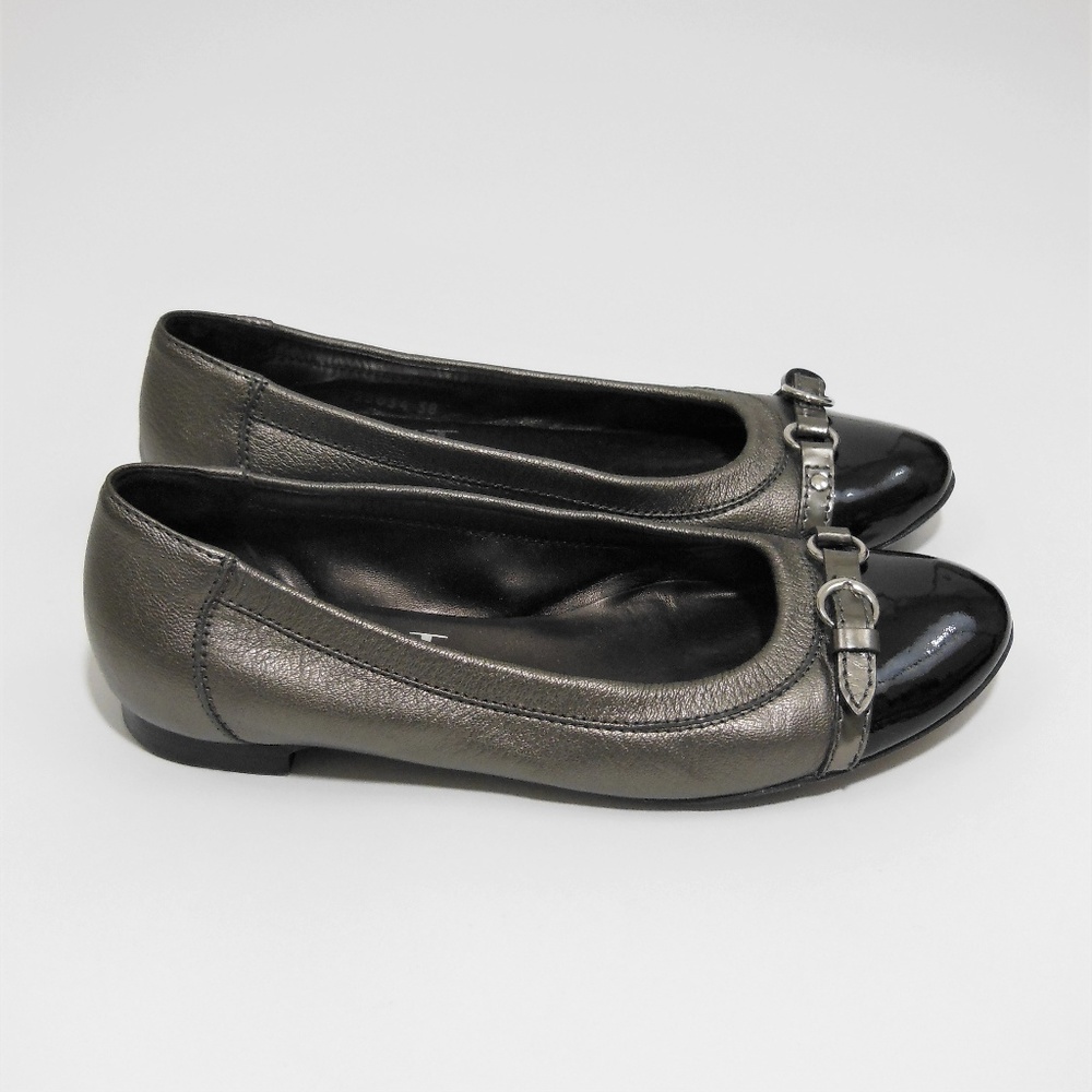 Attilio Giusti Leombruni Leather Ballet Flat Sz 38